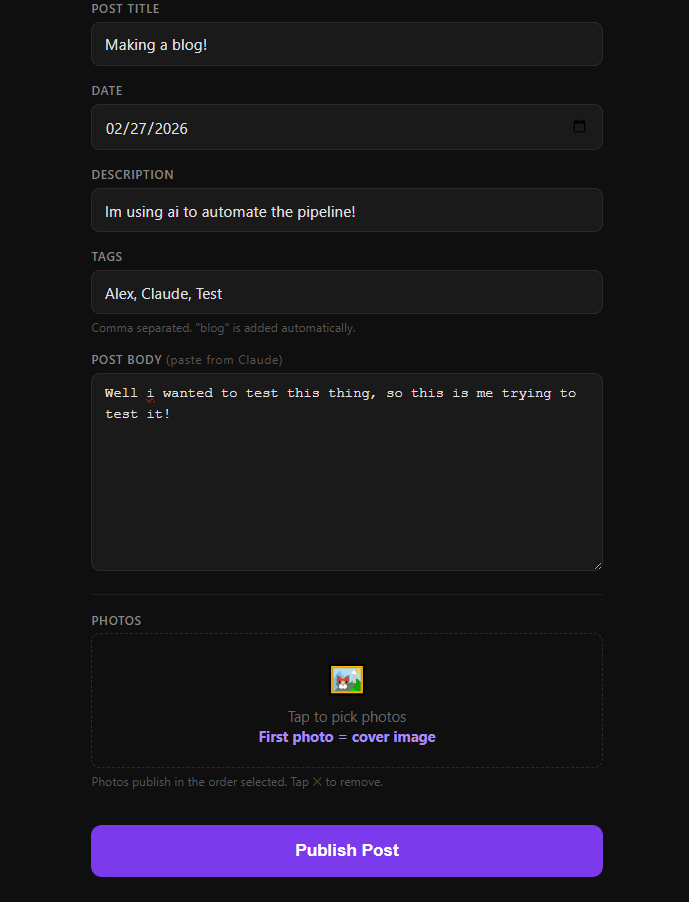 
          Im using ai to automate the pipeline!
        